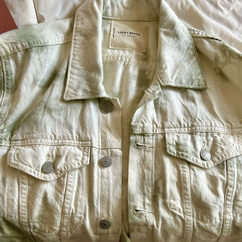 Lucky Brand Light Wash Jacket Size Large EUC Classic - Picture 5 of 7